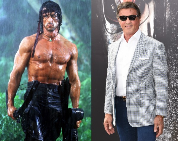Hoje com 69 anos, Sylvester Stallone tinha 36 no primeiro 'Rambo' (Foto: Getty Images/Divulgação)