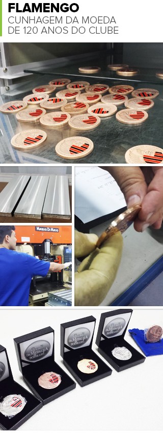 Do metal bruto à joia rubro-negra: veja como é feita a medalha de 120 anos