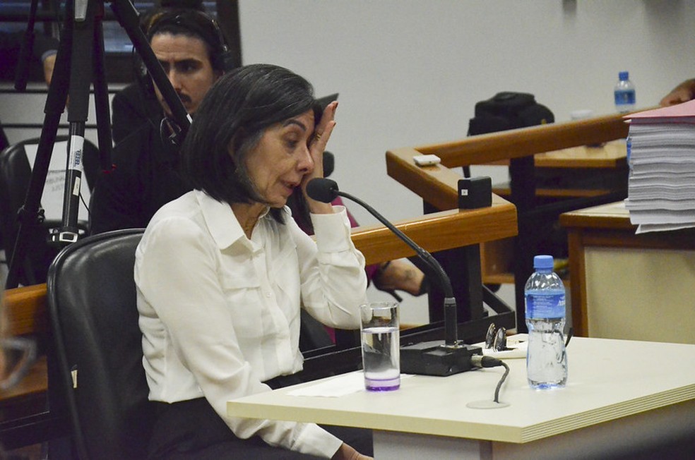 Caso Bernardo: Juçara Petry presta depoimento — Foto: Márcio Daudt/TJRS