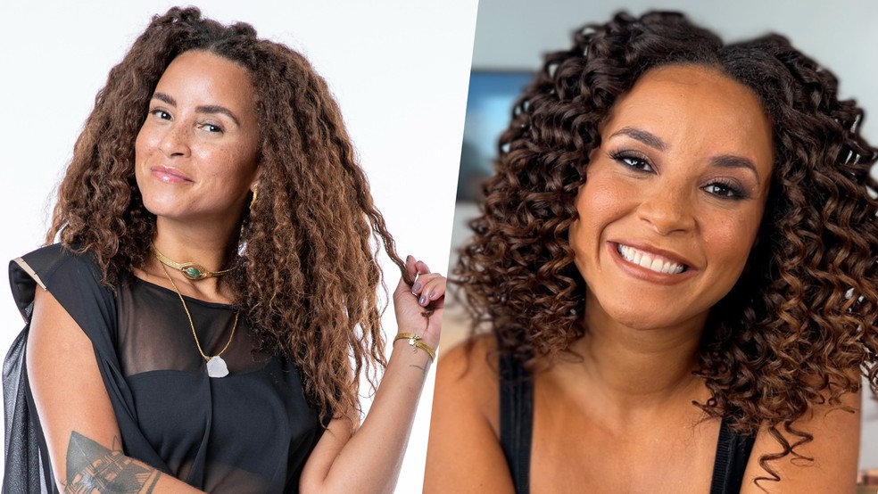 Antes e Depois de Domitila Barros — Foto: Fábio Rocha/Globo; Reprodução/Instagram