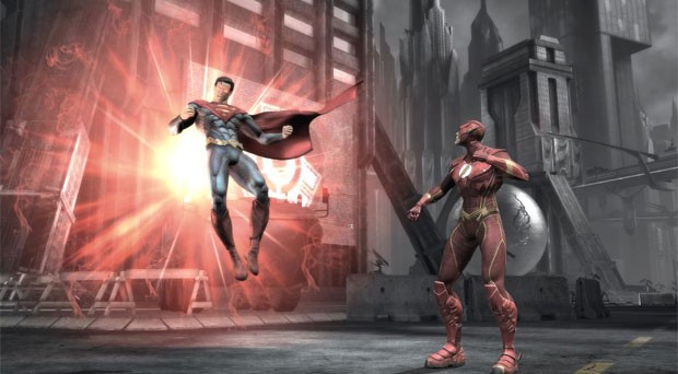 Game 'Injustice: Gods Among Us' traz Super-Homem e Flash (Foto: Divulgação)