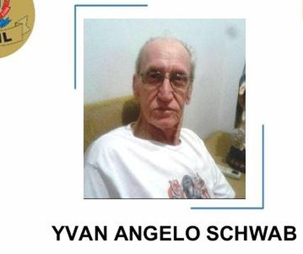 Yvan Ângelo Schwab, de 77 anos, está desaparecido em Cuiabá — Foto: Divulgação