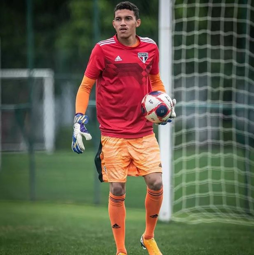 Rokenedy, goleiro do sub-20 do São Paulo — Foto: Reprodução Instagram