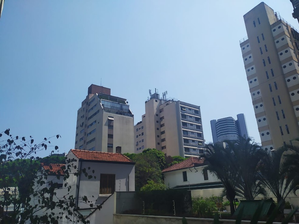 Sol na Zona Sul de SP — Foto: Cintia Acayaba/G1