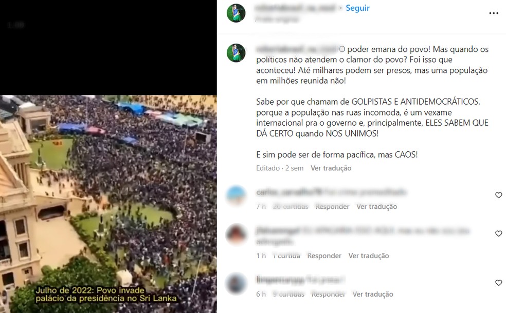 Publicao de Roberta Jrsika no Instagram — Foto: Reproduo