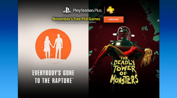 Games de PS4 para a PS Plus de novembro (Foto: Divulgação/Sony)