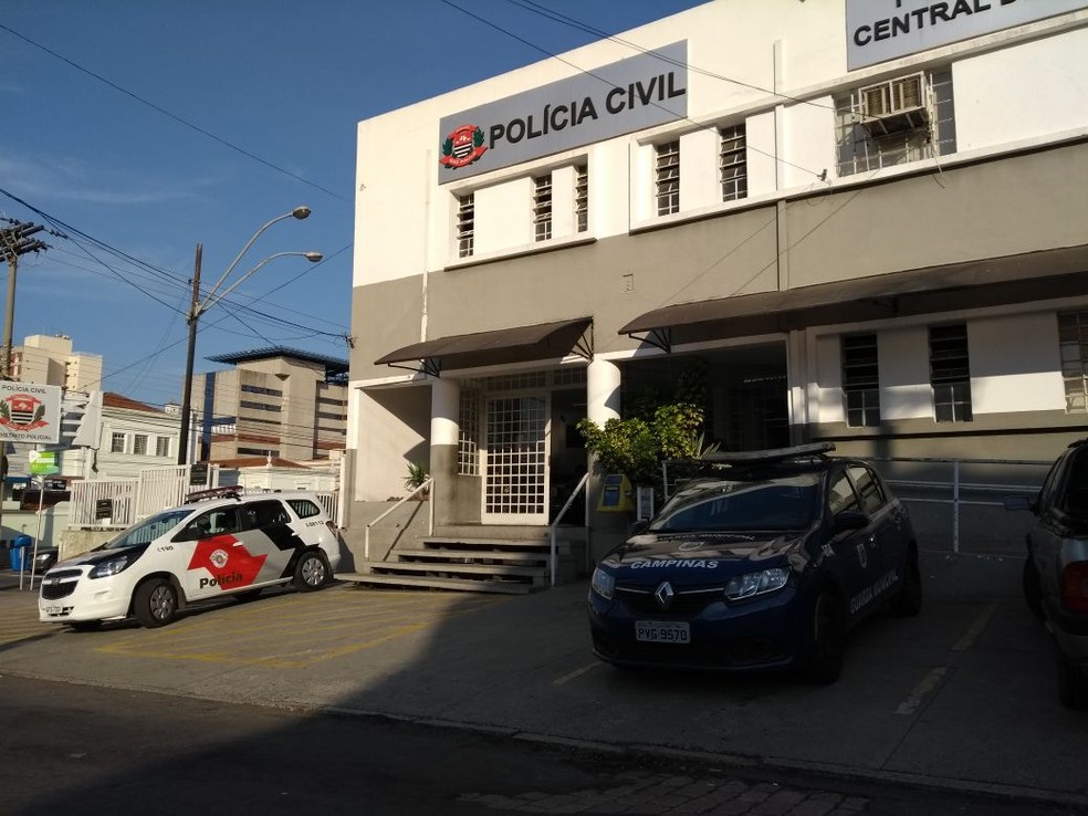Plantão do 1º Distrito Policial de Campinas (Foto: Fernando Evans/G1)