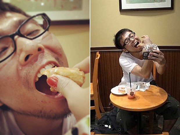 Keisuke Jinushi ensina em seu blog a como fazer fotos de um 'encontro de um homem só' (Foto: Arquivo pessoal)
