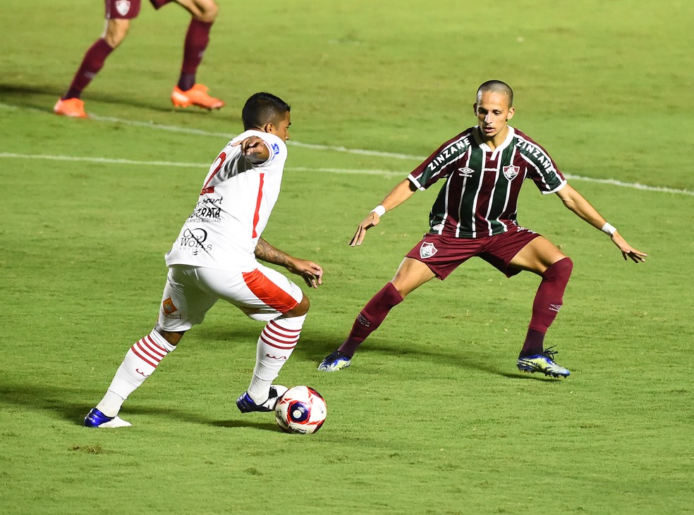 Gabriel Teixeira em Bangu x Fluminense em São Januário — Foto: André Durão