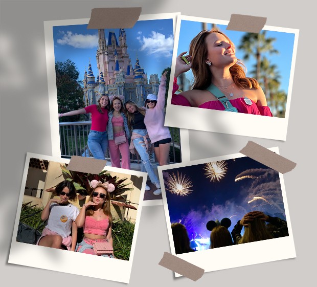 Larissa Manoela na Disney com as amigas (Foto: David Roark/ Walt Disney World)