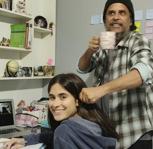 Rodolfo Vaz com a filha Julia Vianna (Foto: Arquivo pessoal)