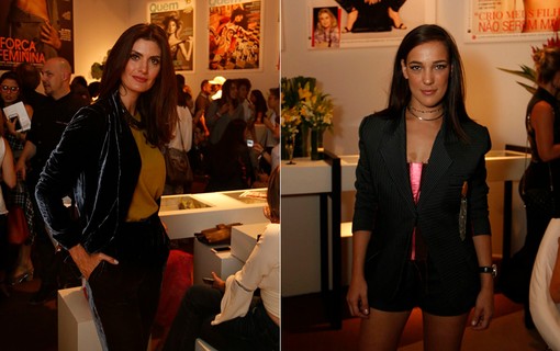Isabella Fiorentino e Adriana Birolli no lounge QUEM/ Marie Claire