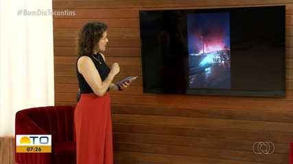 Incêndio é registrado em supermercado na cidade de Almas