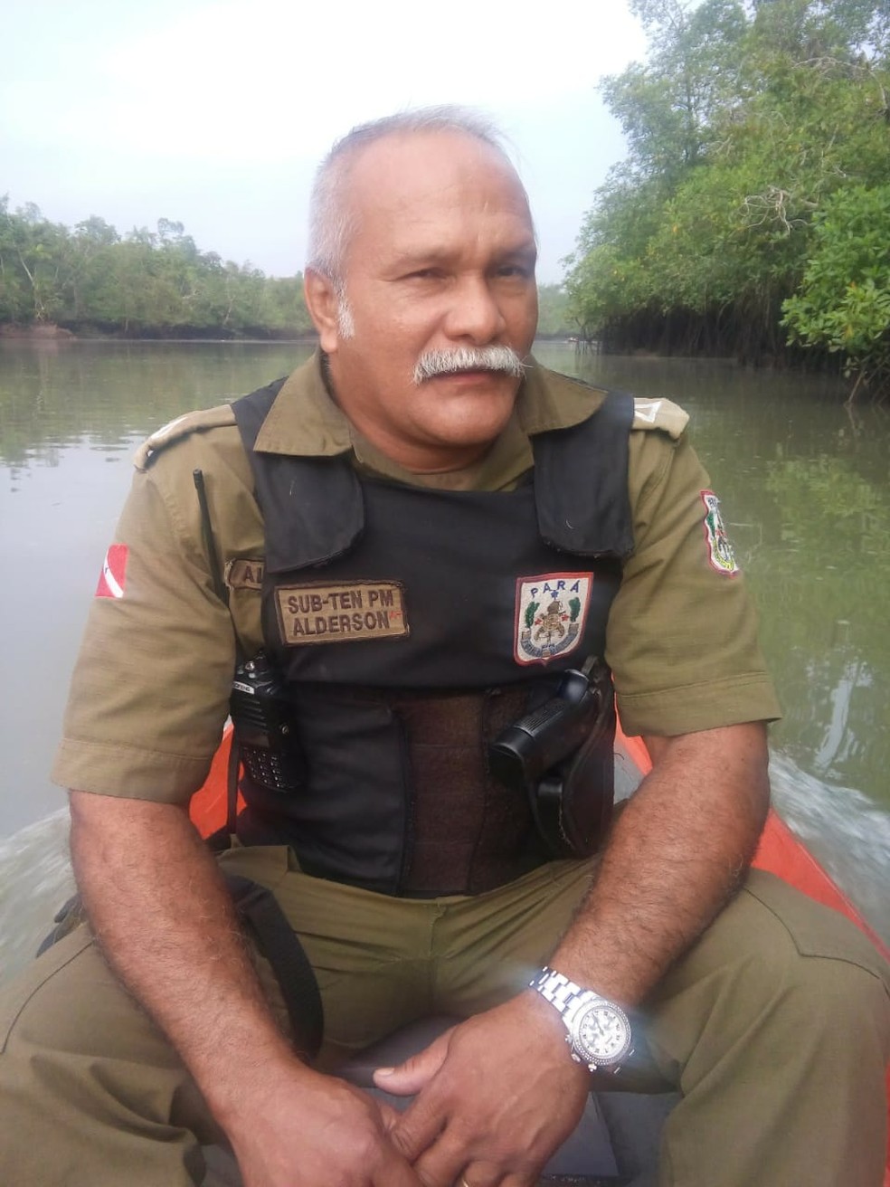 Subtenente da reserva da PolÃ­cia Militar, Alderson Santos das Chagas, 50 anos, foi morto a tiros em Ananindeua, regiÃ£o metropolitana de BelÃ©m â Foto: DivulgaÃ§Ã£o / PM