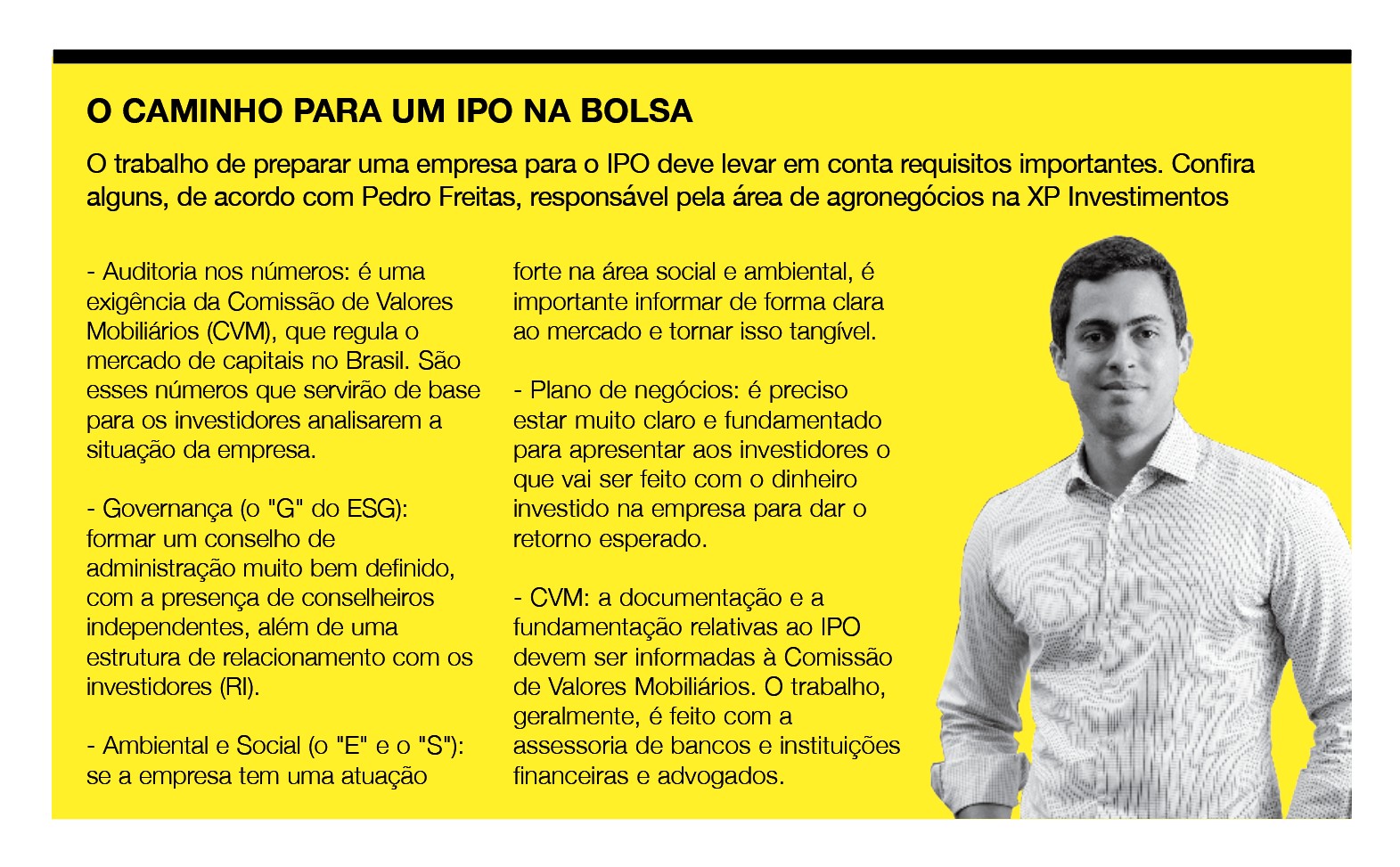 Responsável pela área de agronegócios no Investment Banking da XP, Pedro Freitas. (Foto: Reprodução)