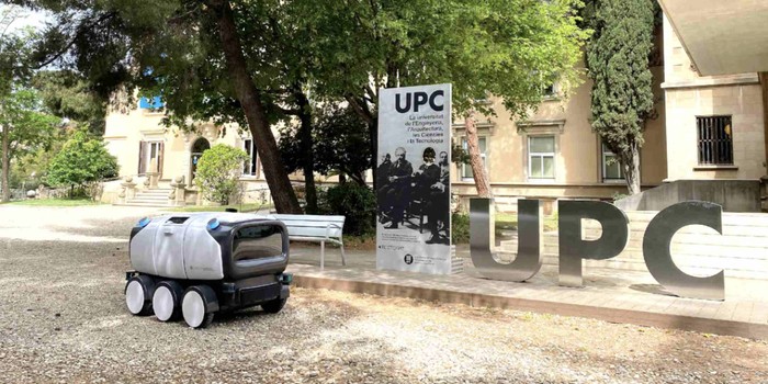 Robô-entregador elétrico e autônomo da Universidade Politécnica da Catalunha (Foto: Divulgação)