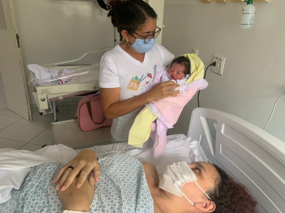 Eloise Camilly foi a primeira bebê a nascer em 2022 em Natal — Foto: Anna Alyne Cunha/Inter TV Cabugi