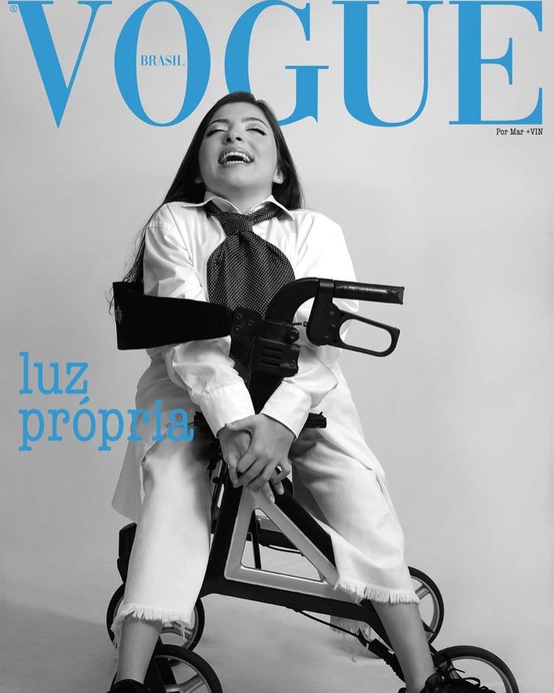 Luísa Pitanga faz montagem com capa da Vogue (Foto: Reprodução / Instagram)