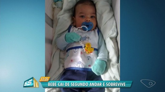 Bebê de dois meses cai do segundo andar de casa no ES e sobrevive