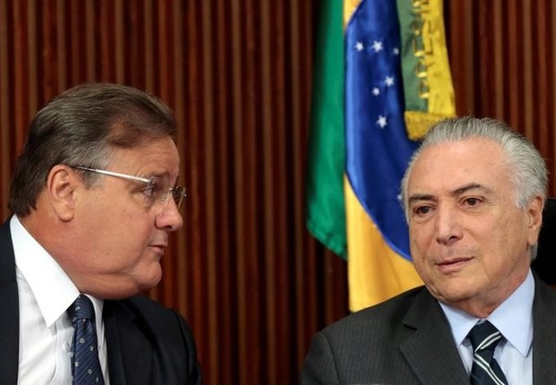 Presidente Michel Temer e Geddel Vieira Lima, em reunião no Palácio do Planalto, em junho de 2016 (Foto: Ueslei Marcelino/REUTERS)