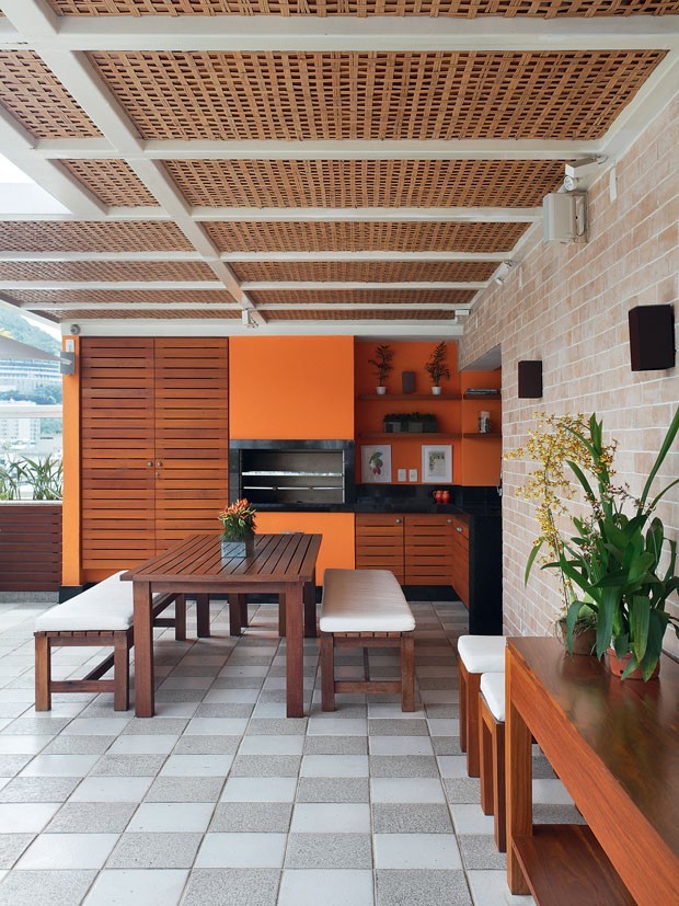 Como usar tons de laranja na decoração da casa (Foto: Reprodução/Casa Vogue)