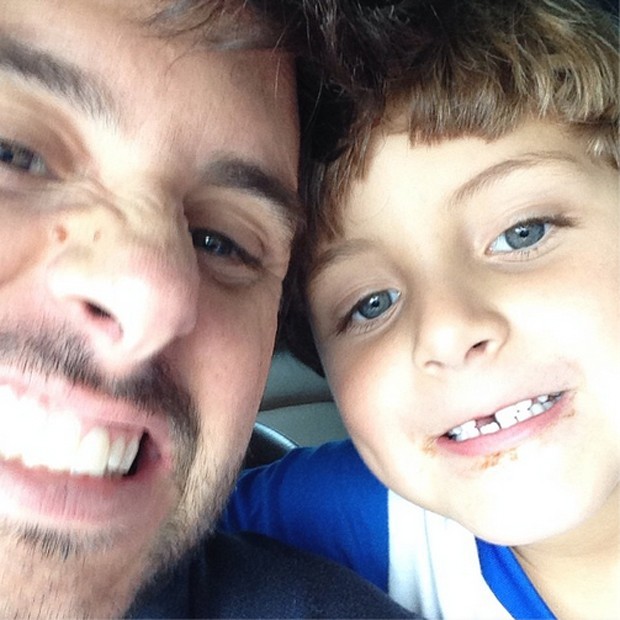 Márcio Pedreira e o filho mais velho, Davi (Foto: Reprodução/Instagram)