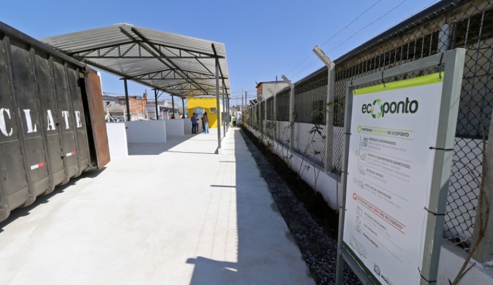Ecoponto de Jundiapeba, em Mogi das Cruzes &mdash; Foto: Ney Sarmento/PMMC