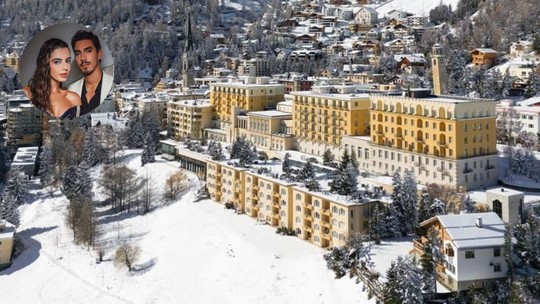 Giovanna Lancellotti e Gabriel David aproveitam férias na Suíça em hotel com diárias de 13 mil 