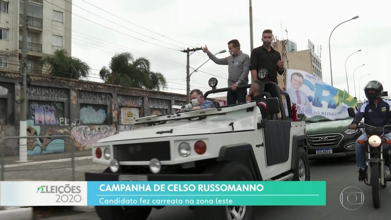 Celso Russomano (Republicanos) faz carreata na Zona Leste de São Paulo