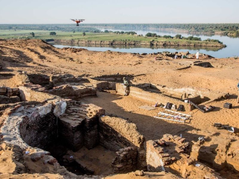 Arqueólogos encontraram uma igreja medieval na cidade de Velha Dongola, no Sudão  (Foto: Centro Polonês de Arqueologia Mediterrânea/Universidade de Varsóvia/M. Reklajtis)