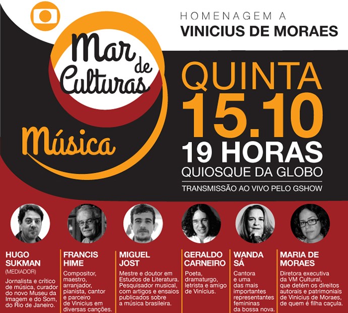 Vinicius de Moraes é homenageado no Mar de Culturas - Música (Foto: Divulgação)