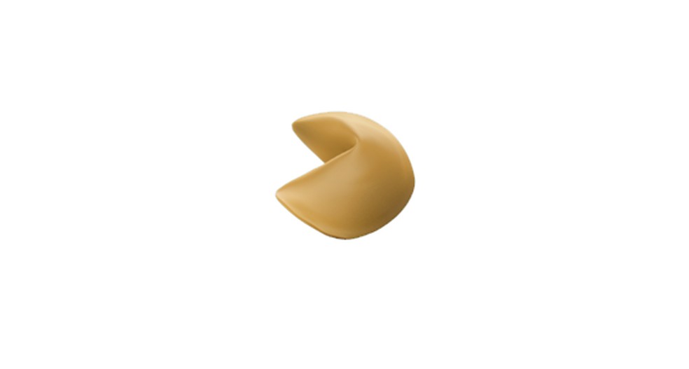 Emoji de biscoito da sorte  Foto: Reproduo/Emojipedia