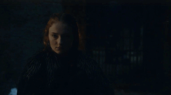 Sansa dá até um sorrisinho após a morte de Ramsay (Foto: Divulgação)