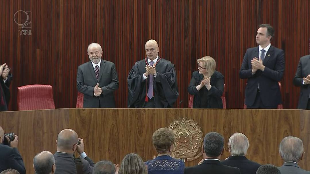Lula durante a cerimônia de diplomação