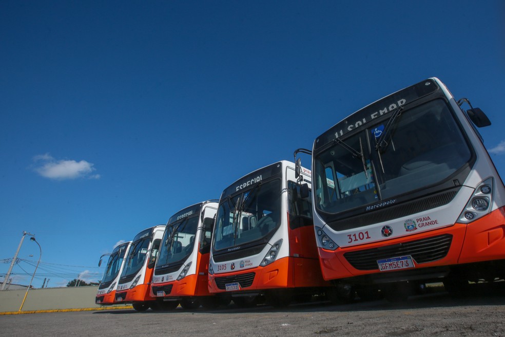 Tarifa dos ônibus municipais ficará mantida em Praia Grande — Foto: Prefeitura de Praia Grande/Fred Casagrande 