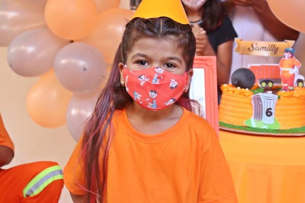 Maria completou 6 anos de idade na quarta-feira (9) — Foto: Prefeitura de Sarandi/Divulgação