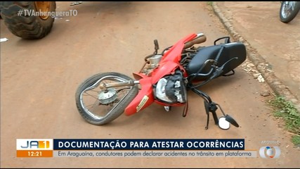 Em Araguaína, condutores podem declarar acidentes de trânsito em plataforma eletrônica