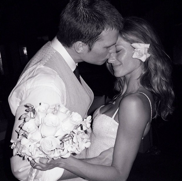 O buquê do casamento de Gisele Bündchen e Tom Brady (Foto: reprodução/Instagram)
