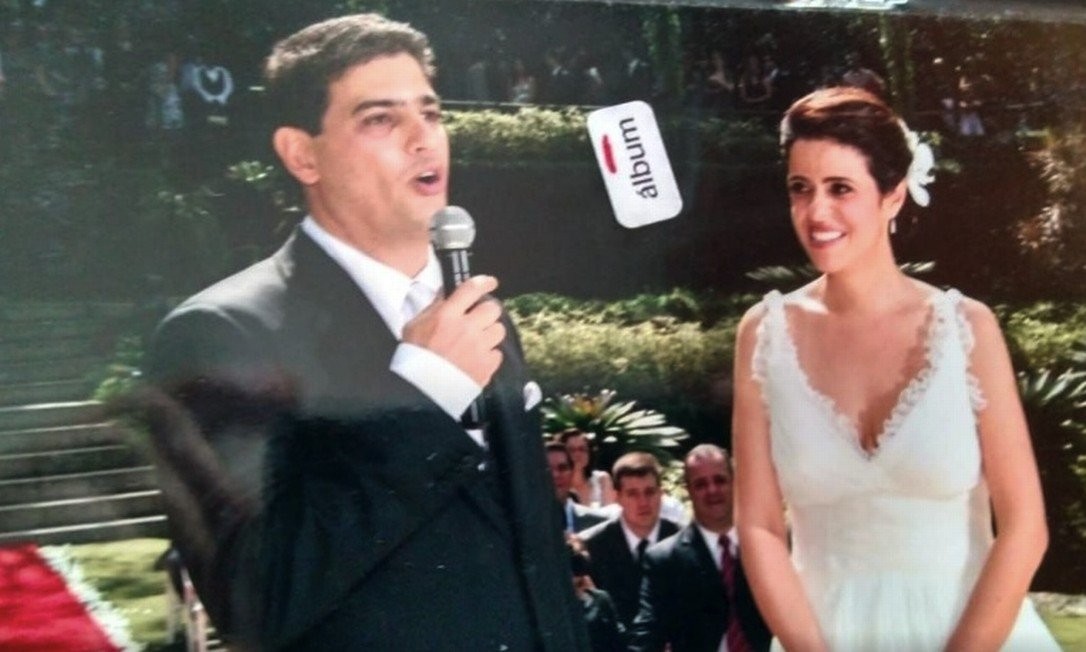 Casamento da juíza Viviane Vieira Arronenzi com o ex-marido, Paulo José Arronenzi (Foto: Arquivo pessoal)