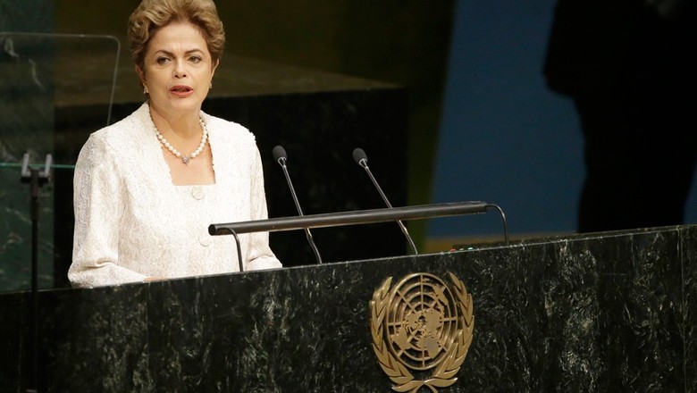 Dilma na ONu (Foto: Mary Altaffer/AP)