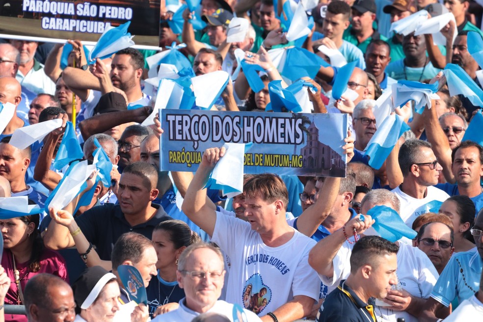 Maior romaria do Santuário, Terço dos Homens será realizado neste final de semana após três anos — Foto: Divulgação/Santuário Nacional de Aparecida