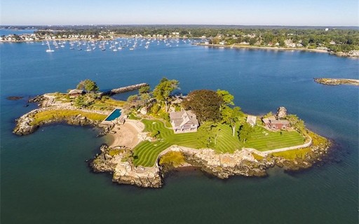 Mansão em ilha particular perto de Nova York é colocada à venda por R$ 34 milhões