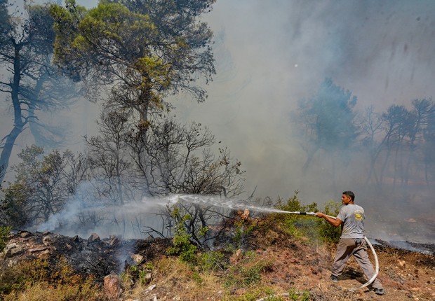 grecia, incendios florestais (Foto: Milos Bicanski/Getty Images)