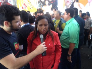 Daiana Ramos será vice na chapa de Jorge Amanajás (Foto: John Pacheco/G1)
