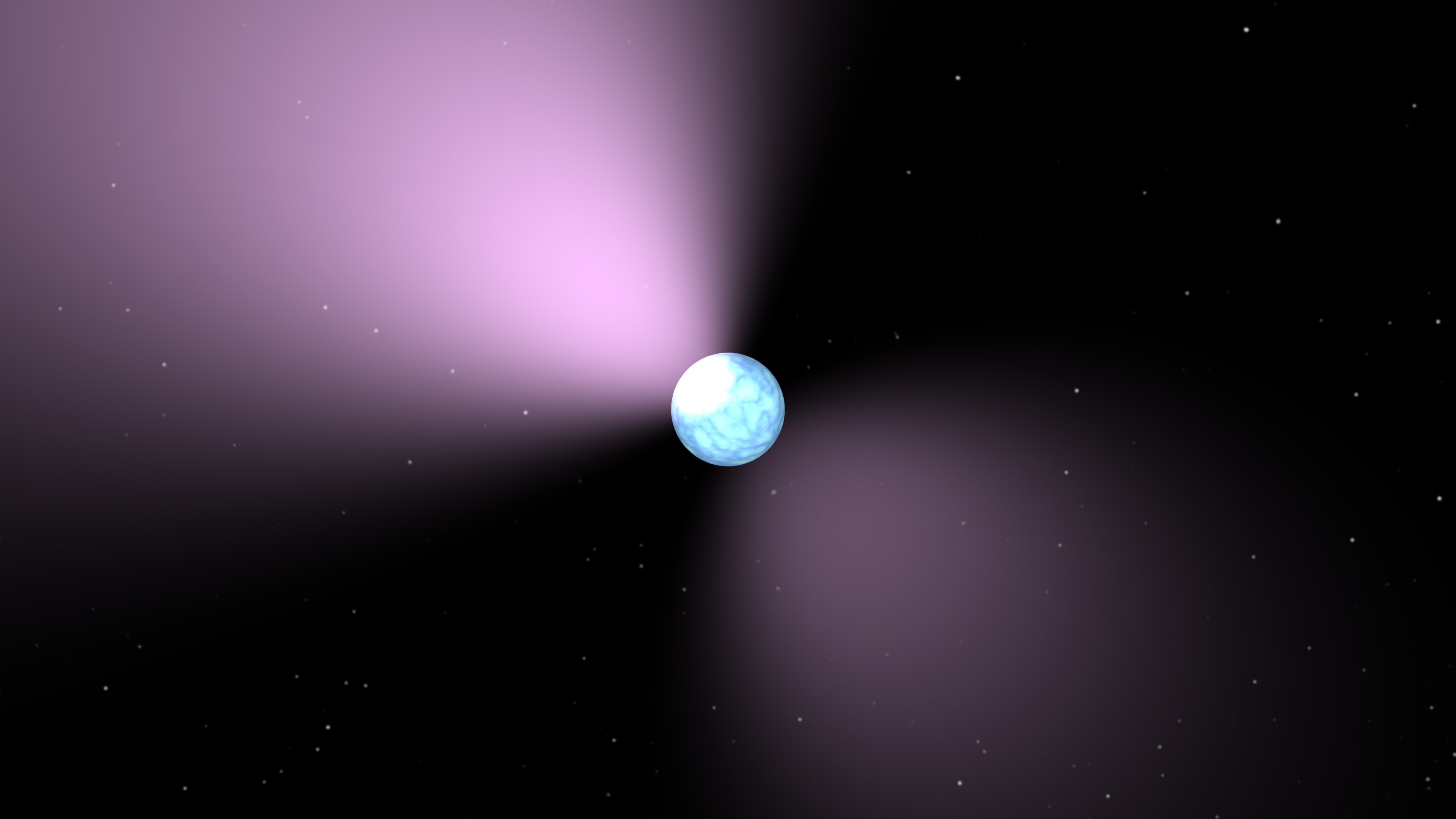 Concepção artística de um pulsar.  (Foto: NASA)