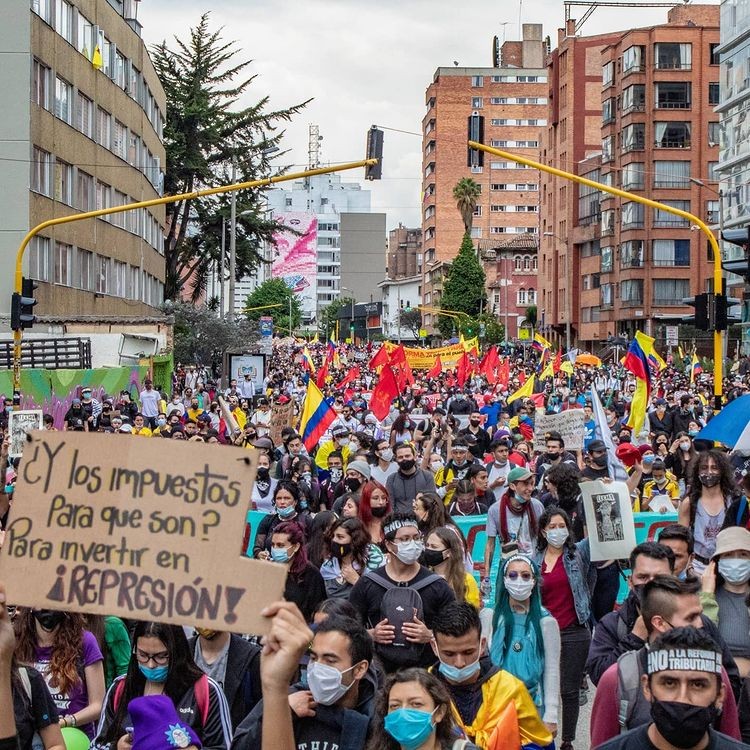 Protestos Colômbia (Foto: Juan Diego Barrera)