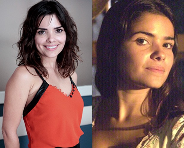 À esquerda, Vanessa na pele de Aline, em Amor à Vida. À direita, a atriz no início da carreira em Cabocla (2004) (Foto: Divulgação / TV Globo)