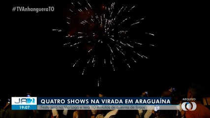 Festa da virada em Araguaína terá 10 minutos de queima de fogos
