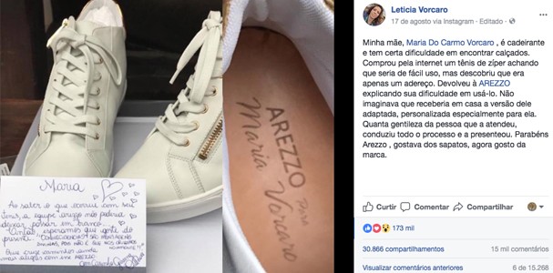 Atitude foi compartilhada nas redes sociais (Foto: Facebook/Repdoução) Atitude foi compartilhada nas redes sociais (Foto: Facebook/Repdoução)