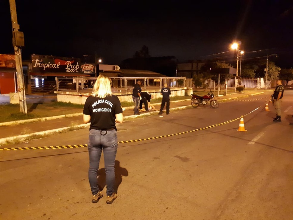 Cerca de 40 pessoas estavam na festa na Avenida Integração quando ocorreu o tiroteio — Foto: Polícia Civil/Divulgação